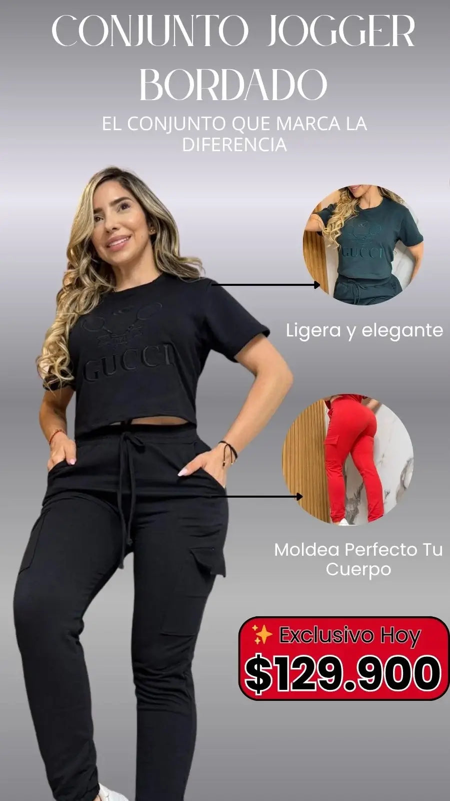 CONJUNTO JOGGER BORDADO
