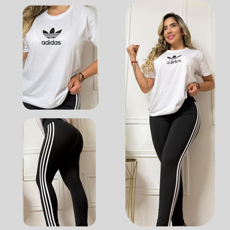 Conjunto Fit leggins camiseta