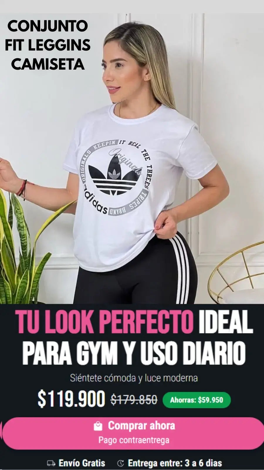 CONJUNTO FIT LEGGINS CAMISETA