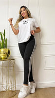 Conjunto Fit leggins camiseta