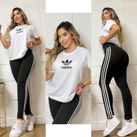 Conjunto Fit leggins camiseta